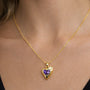 18K Gold Plated (3 Micron) | Elegant Heart CZ Pendant Necklace