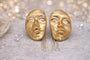 Dual Mask Statement Earrings