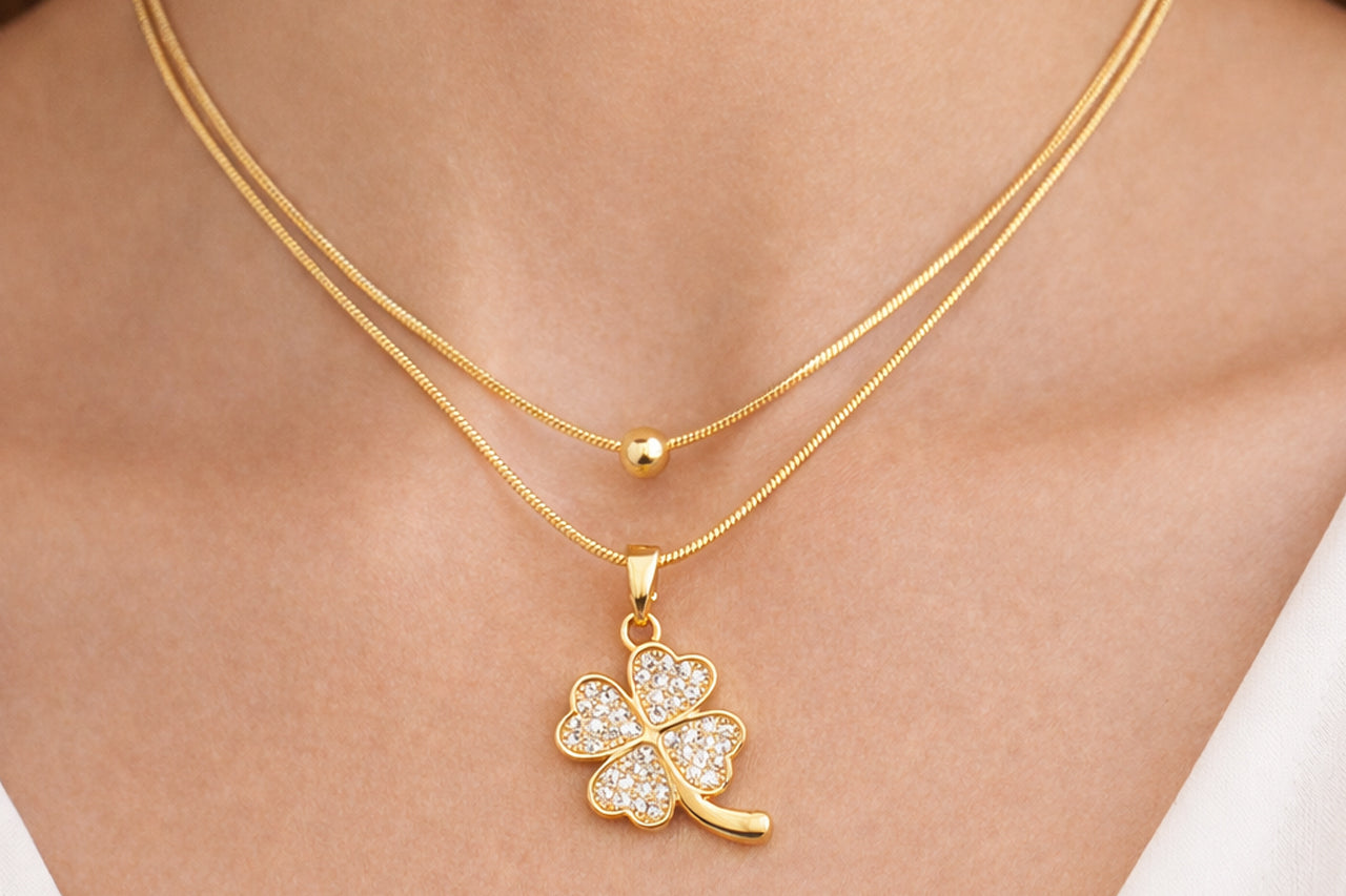 Lucky Clover Pendant Necklace