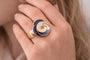 Celestial Swirl Statement Ring