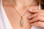 Golden Toffee Pendant Necklace