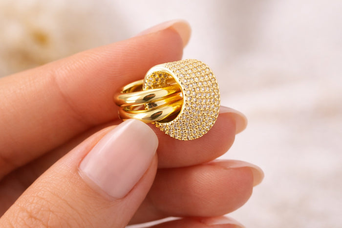 Radiant Curve Statement Ring
