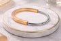 Dual Tone Arc Bangle