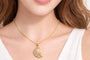 Celestial Moon & Bird Pendant Necklace