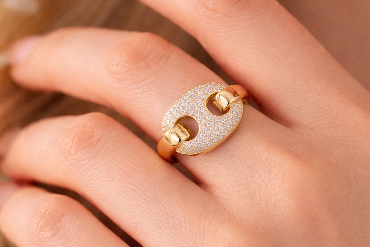 Luna Crest Statement Ring