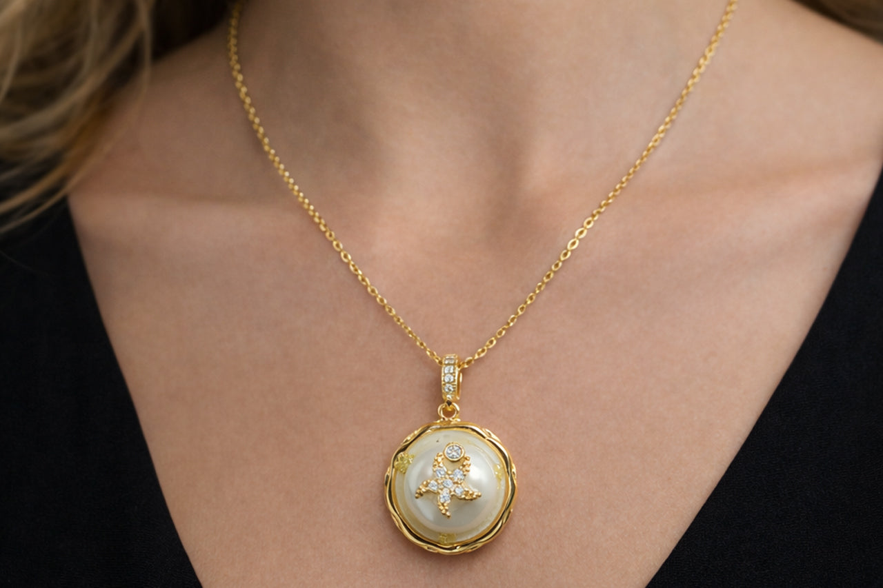 Ocean Starfish Pendant Necklace