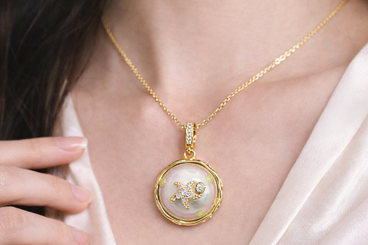 Ocean Starfish Pendant Necklace