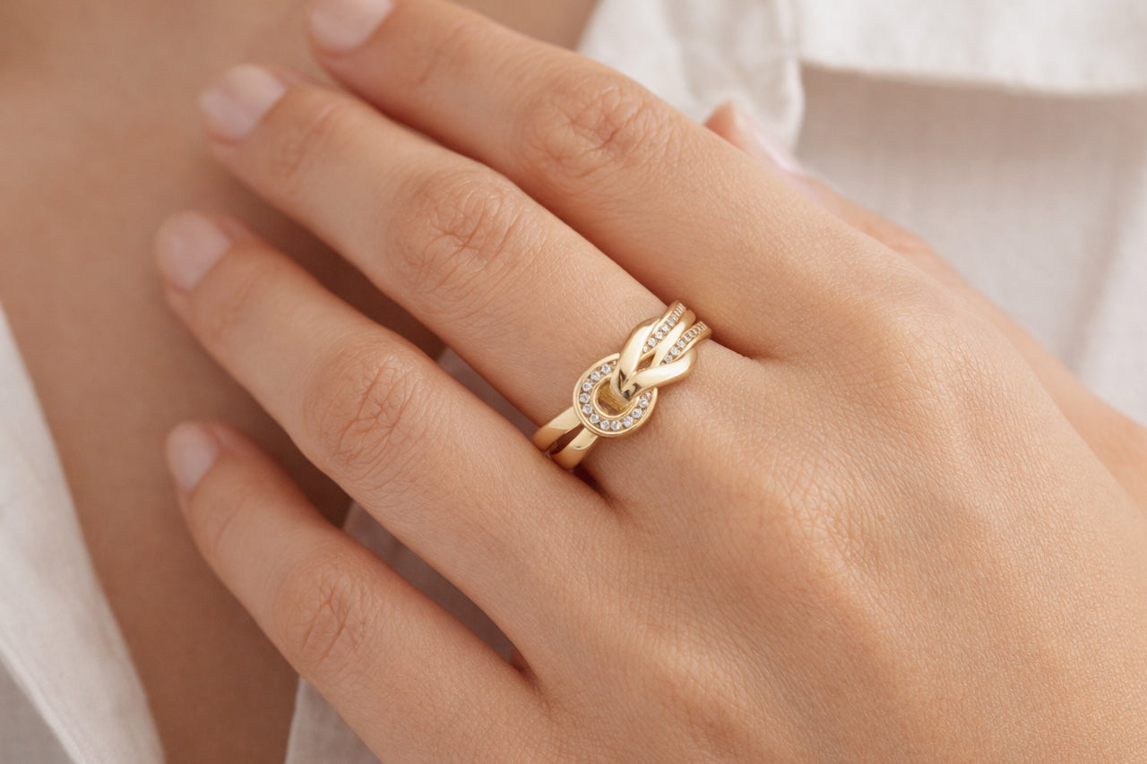 Eternal Knot Statement Ring