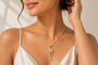 Asterials 18K Gold Plated Key Pendant Necklace for Women