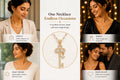 Asterials 18K Gold Plated Key Pendant Necklace for Women