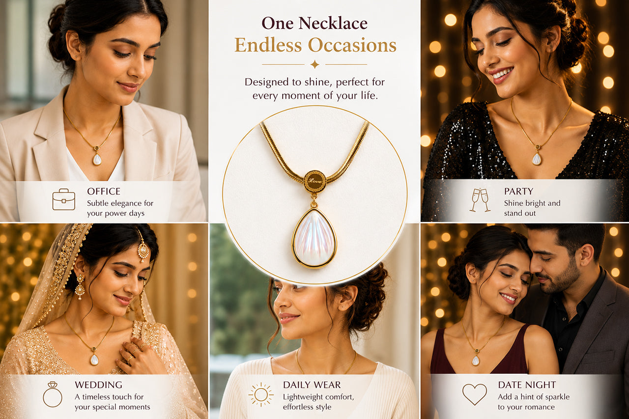 Pearl Drop Pendant Necklace