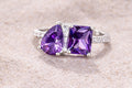 Violet Duet Statement Ring