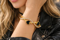 Infinity Heart Enamel Bracelet