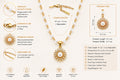 Asterials 18K Gold Plated Pearl Floral Charm Necklace for Women