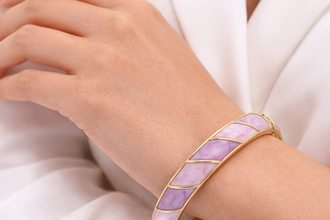 Aurora Enamel Bangle