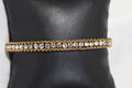 Asterials Elegant Gold-Tone Crystal Tennis Bracelet