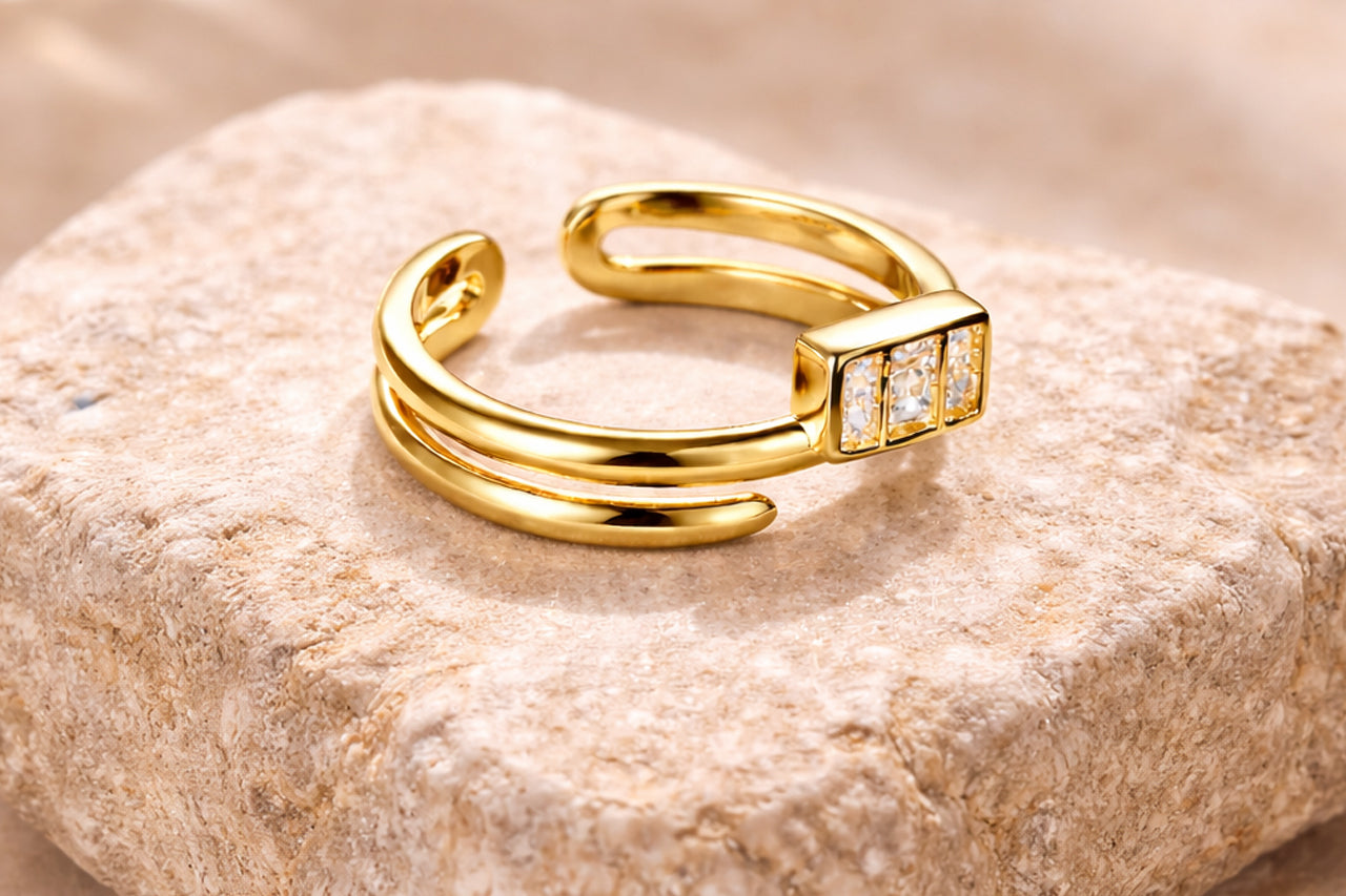 Architect Block Statement Ring