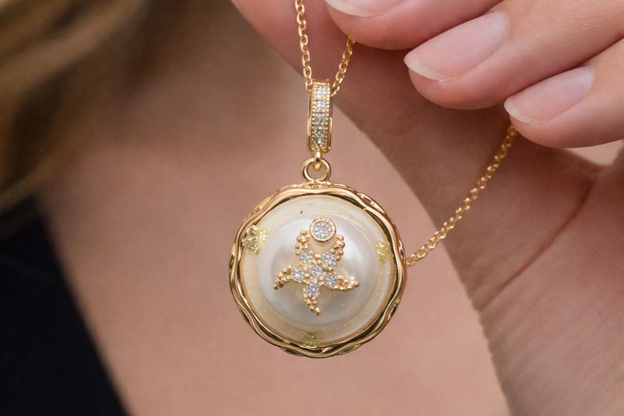 Ocean Starfish Pendant Necklace