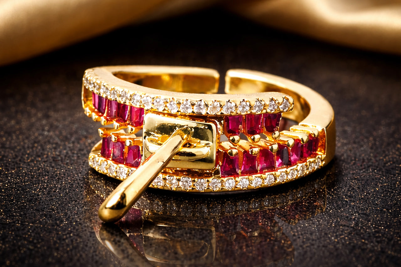 Ruby Zip Statement Ring