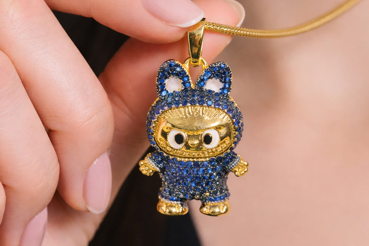 Labubu Character Pendant Necklace