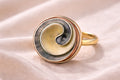 Eclipse Swirl Statement Ring