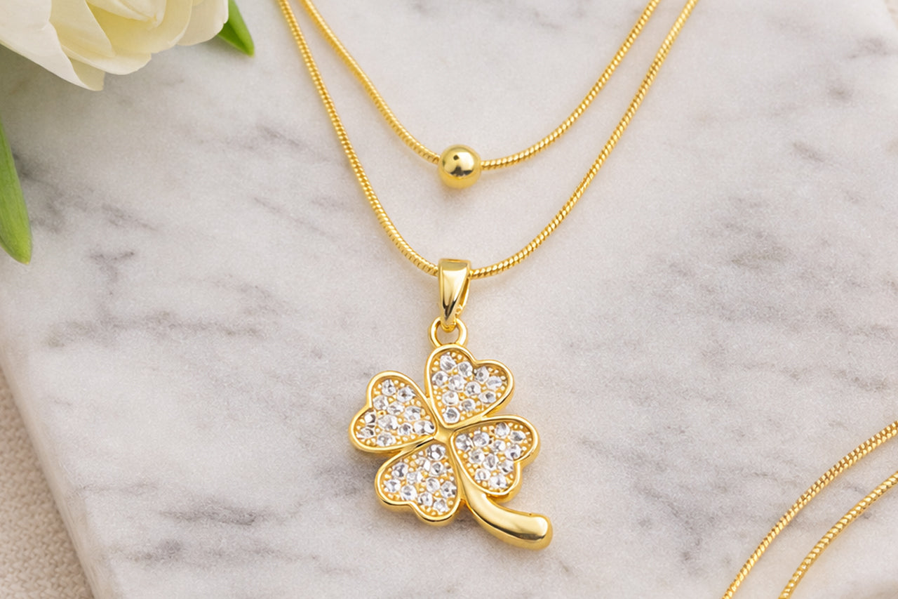 Lucky Clover Pendant Necklace