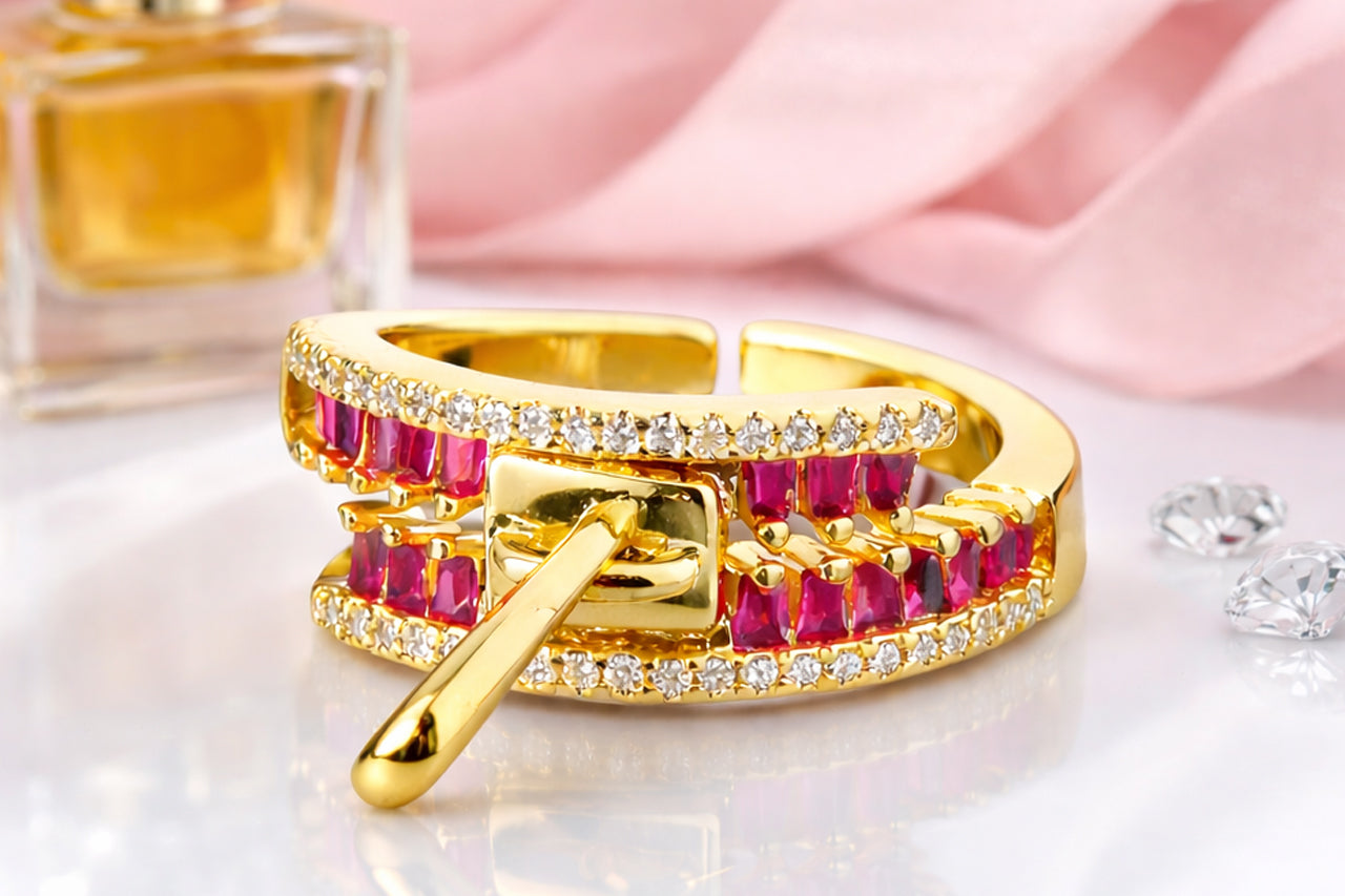 Ruby Zip Statement Ring