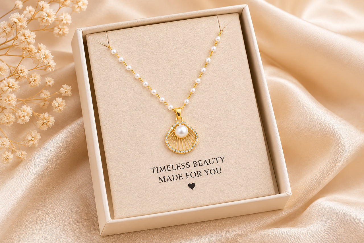 Elegant Pearl Pendant Necklace