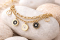 18K Gold Plated Enamel Charm Bracelet