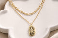Layered Star Medallion Necklace