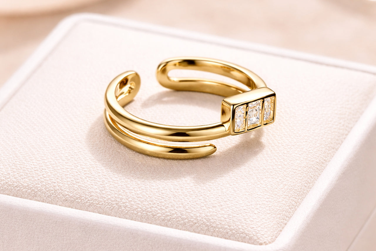 Architect Block Statement Ring