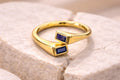 Dual Edge Sapphire Ring