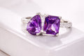 Violet Duet Statement Ring