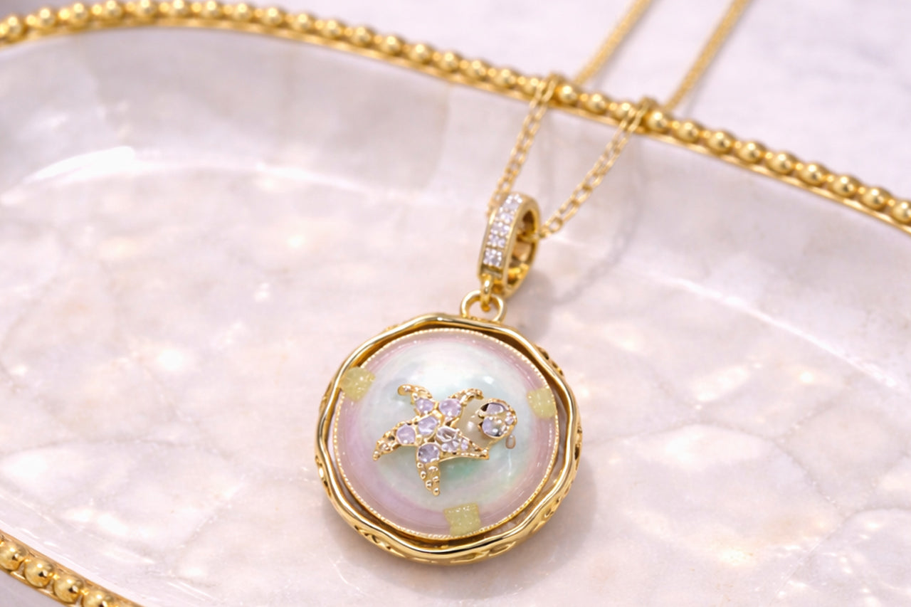 Ocean Starfish Pendant Necklace