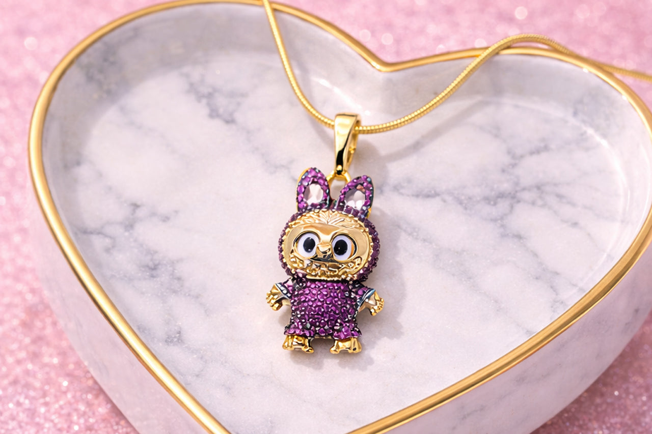 Labubu Character Pendant Necklace