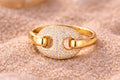 Luna Crest Statement Ring