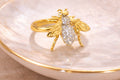 Golden Bee Statement Ring