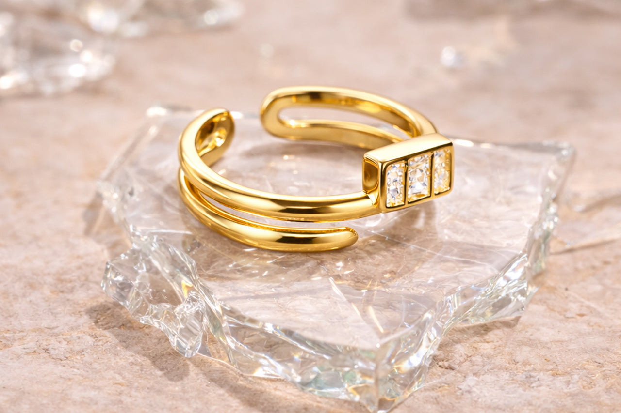 Architect Block Statement Ring