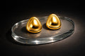 Aurora Sculpt Gold Stud Earrings