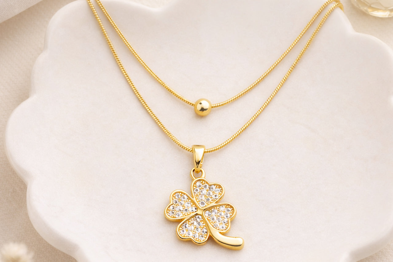 Lucky Clover Pendant Necklace