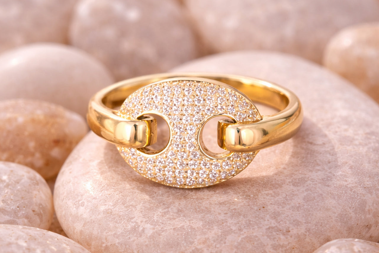 Luna Crest Statement Ring