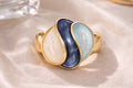 Ocean Flow Enamel Statement Ring
