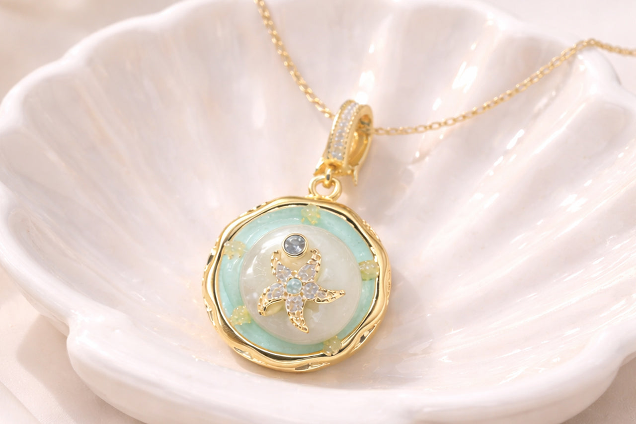 Ocean Starfish Pendant Necklace