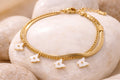18K Gold Plated Butterfly Charm Bracelet