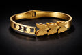 Golden Butterfly Charm Bangle