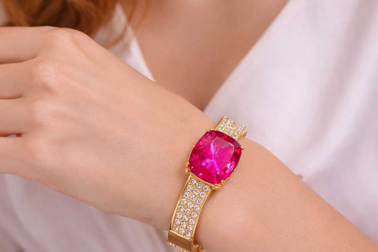 Russian Doublet Statement Bracelet