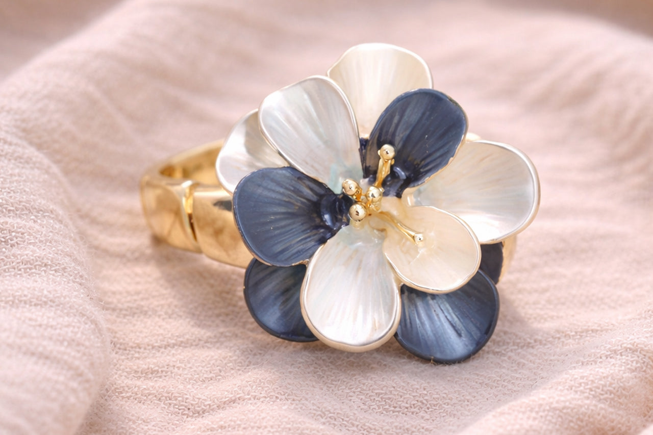 Enchanted Bloom Enamel Ring