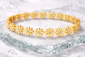 Golden Daisy Charm Bracelet