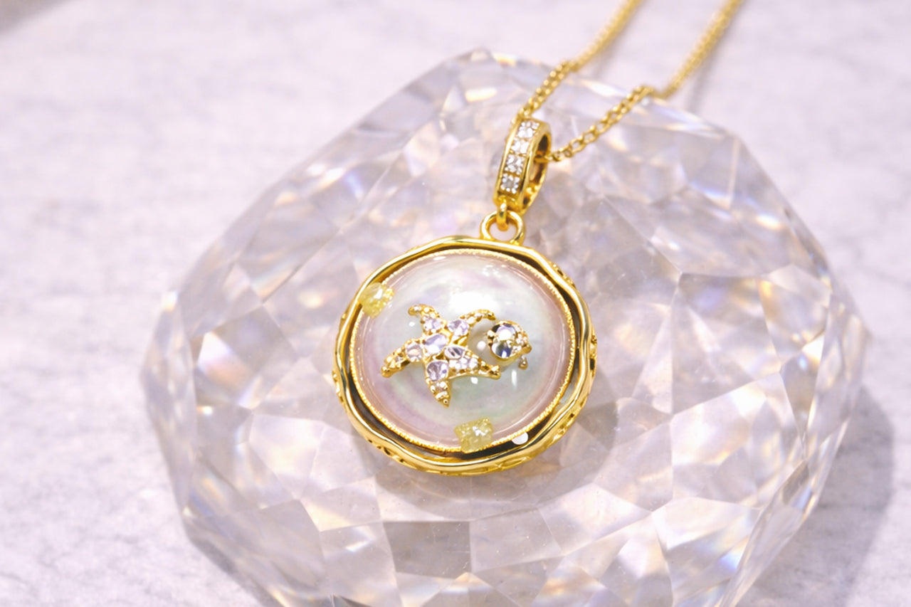 Ocean Starfish Pendant Necklace