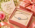 Silver-Tone Solitaire Crystal Tennis Bracelet